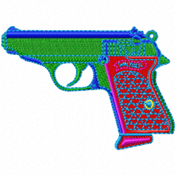 Guns Embroidery Design 10 Guns Embroidery Design 10